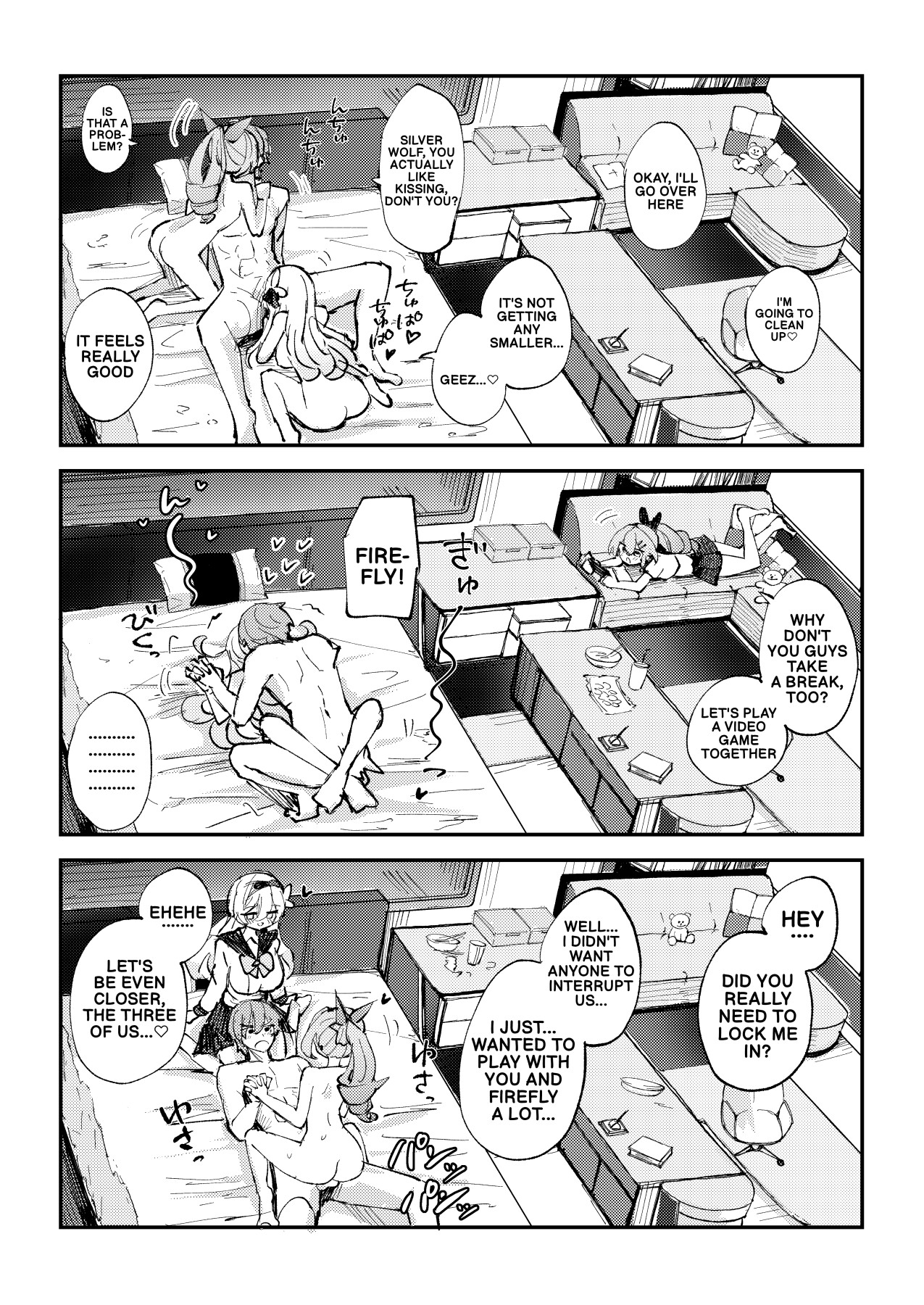 Hentai Manga Comic-Besties in the Trailblazer's Room-Read-17